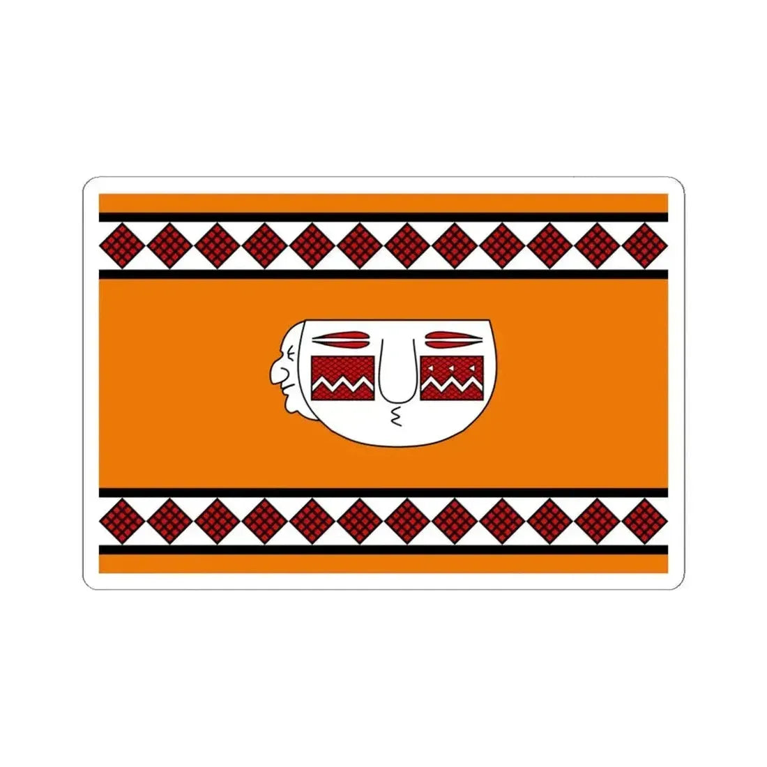 Flag of Lule people - STICKER Vinyl Kiss-Cut Decal 6 Inch White - The Sticker Space