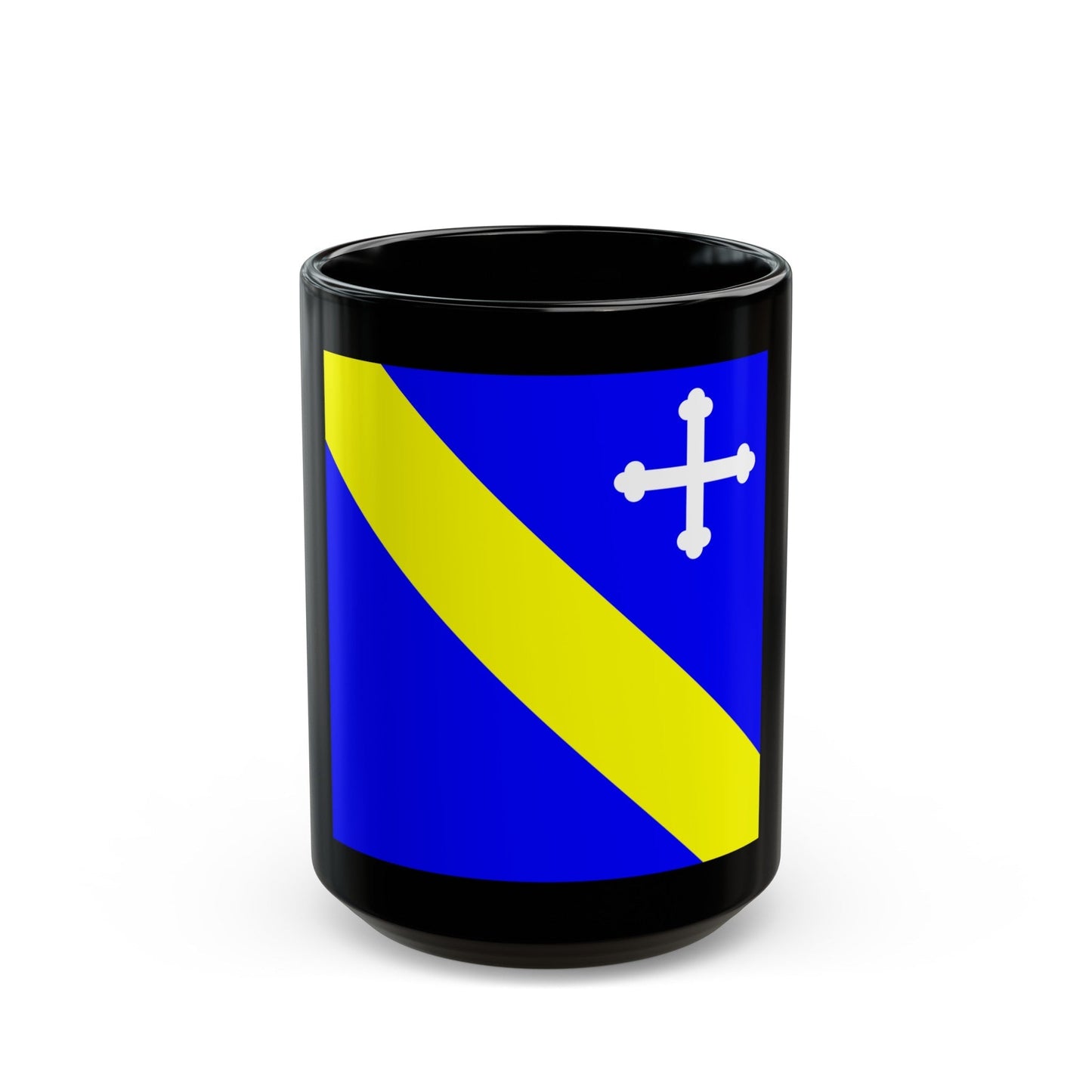 Flag of Lully Switzerland - Black Coffee Mug-15oz-The Sticker Space