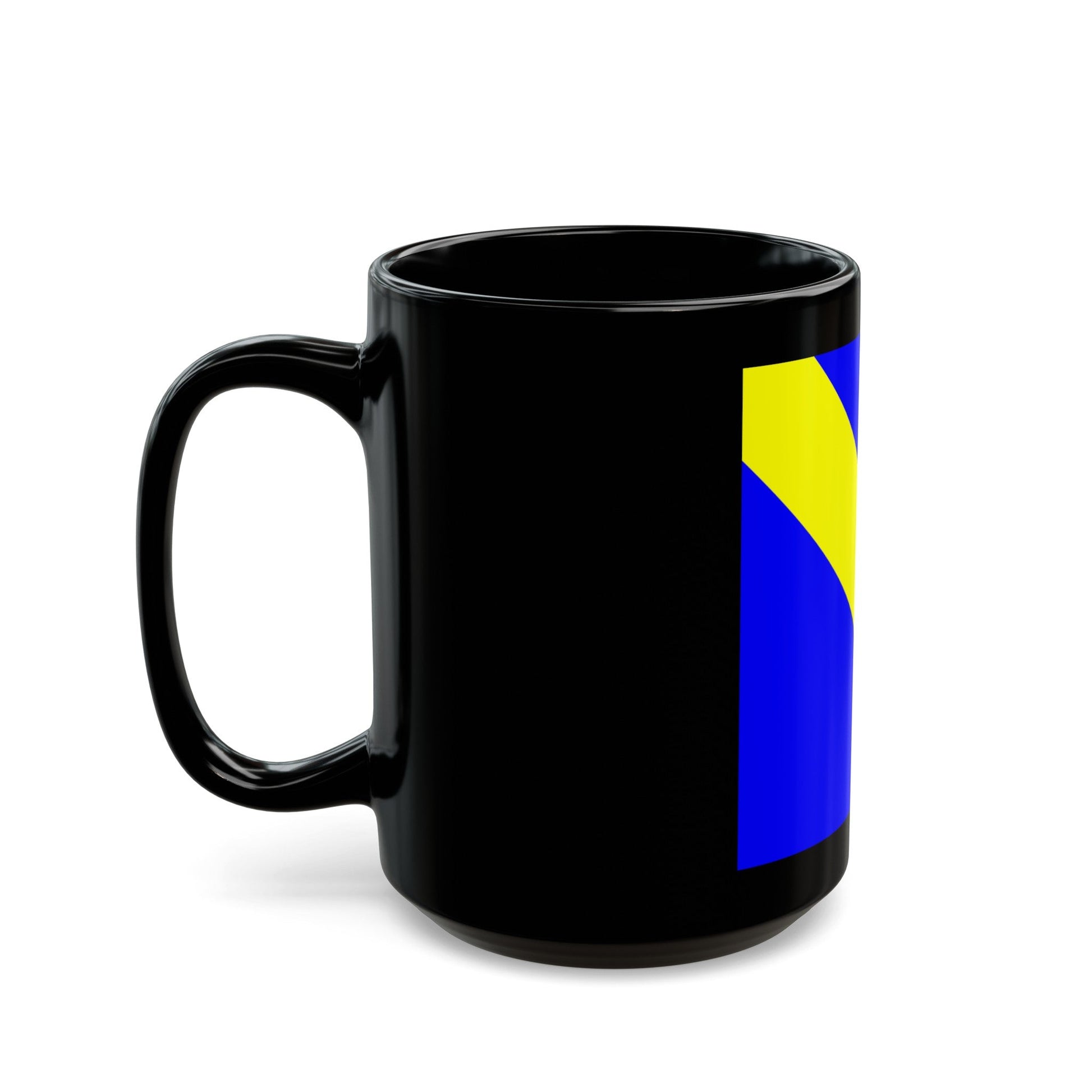 Flag of Lully Switzerland - Black Coffee Mug-The Sticker Space