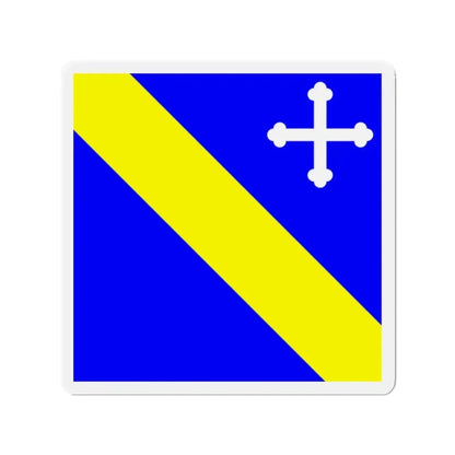 Flag of Lully Switzerland - Refrigerator Magnet 2 Inch - The Sticker Space