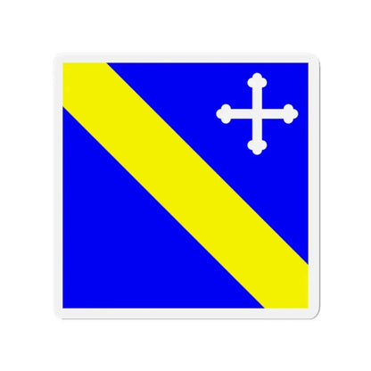 Flag of Lully Switzerland - Refrigerator Magnet 3 Inch - The Sticker Space