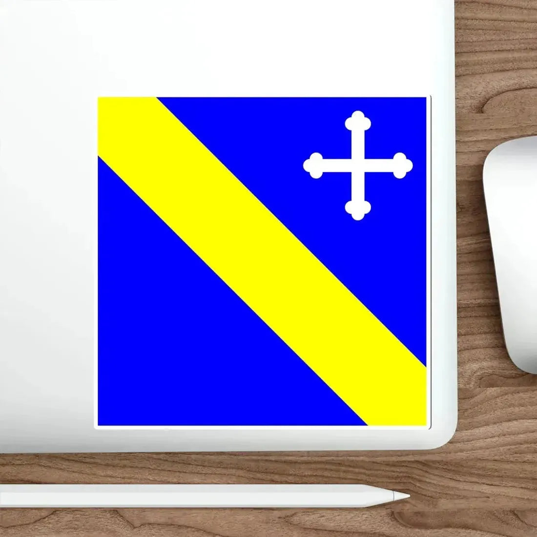 Flag of Lully Switzerland STICKER Vinyl Die-Cut Decal - The Sticker Space