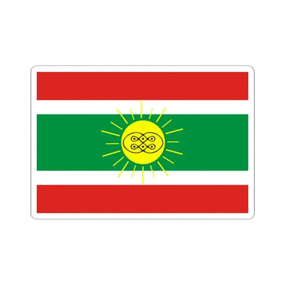 Flag of Lunda Tchokwe (Angola) STICKER Vinyl Kiss-Cut Decal 2 Inch White - The Sticker Space