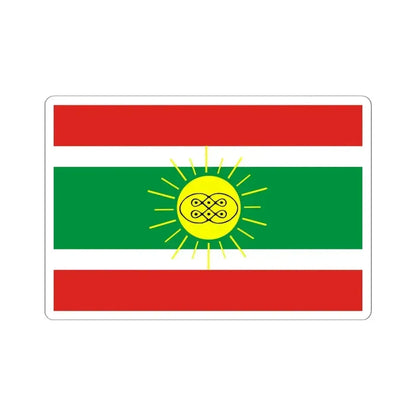 Flag of Lunda Tchokwe (Angola) STICKER Vinyl Kiss-Cut Decal 6 Inch White - The Sticker Space
