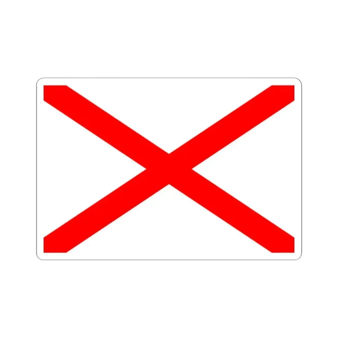 Flag of Luqa Malta - STICKER Vinyl Kiss-Cut Decal 2 Inch White - The Sticker Space