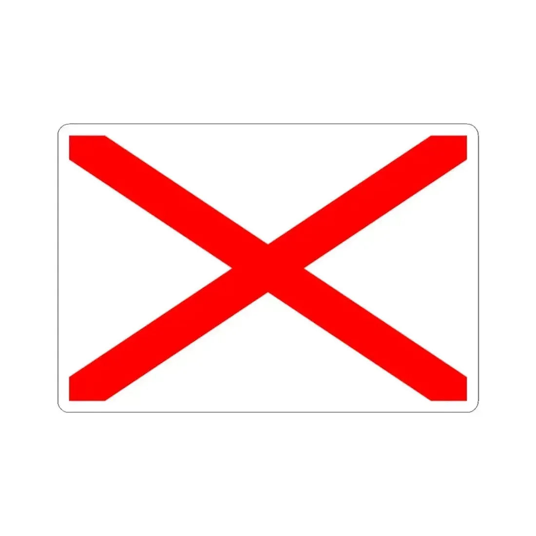 Flag of Luqa Malta - STICKER Vinyl Kiss-Cut Decal 3 Inch White - The Sticker Space