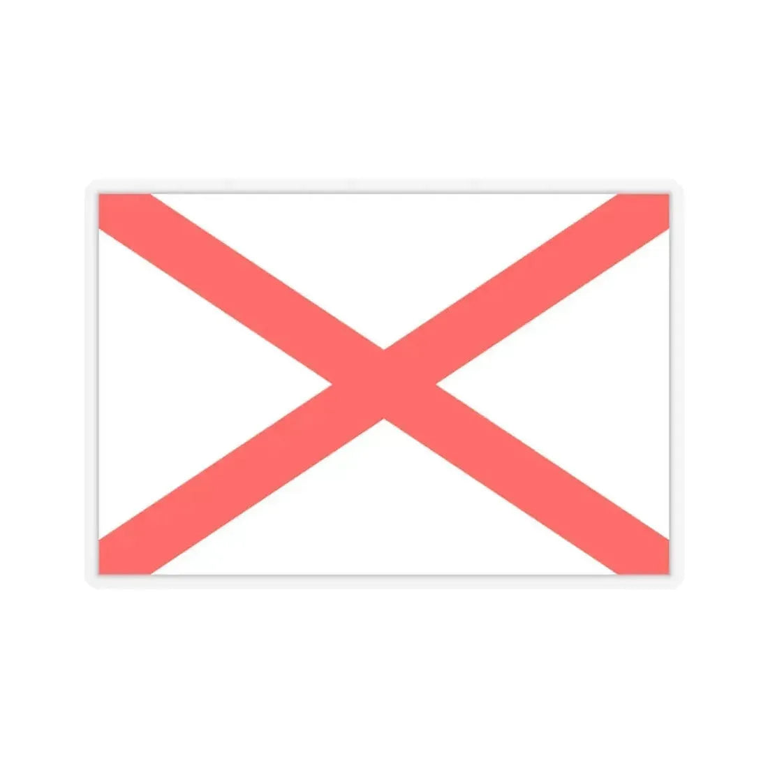 Flag of Luqa Malta - STICKER Vinyl Kiss-Cut Decal 4 Inch Transparent - The Sticker Space