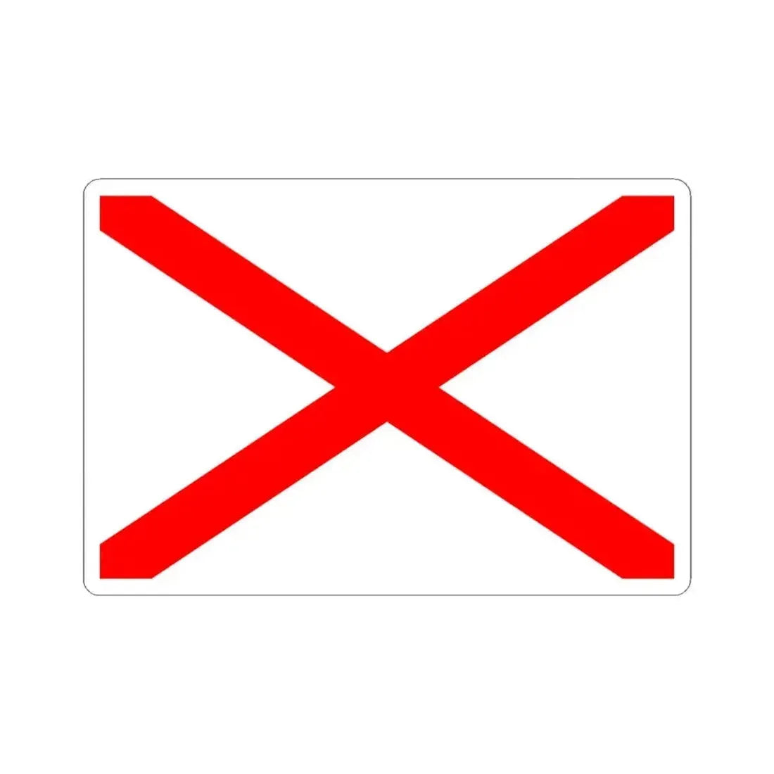 Flag of Luqa Malta - STICKER Vinyl Kiss-Cut Decal 4 Inch White - The Sticker Space