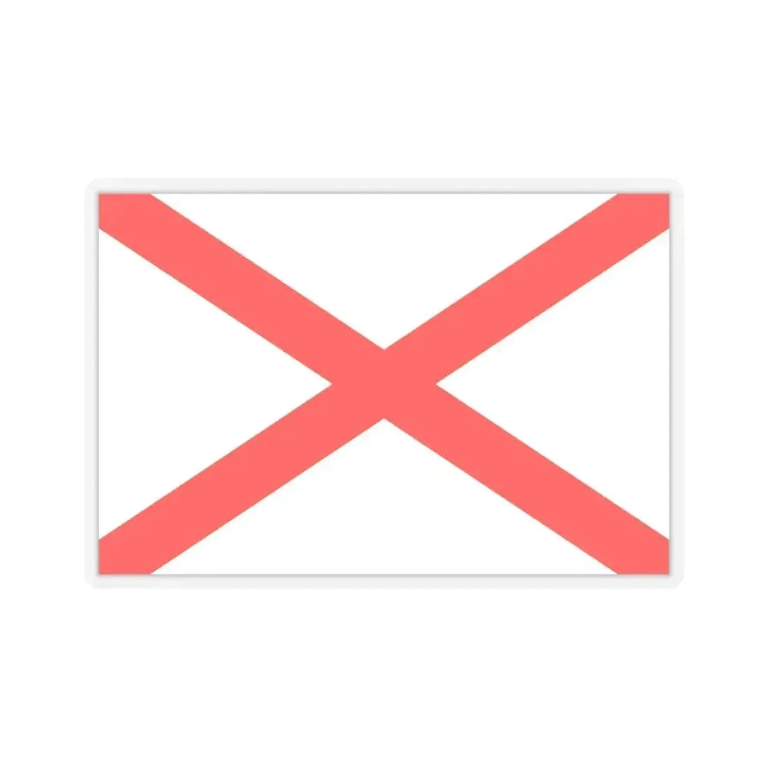 Flag of Luqa Malta - STICKER Vinyl Kiss-Cut Decal 6 Inch Transparent - The Sticker Space