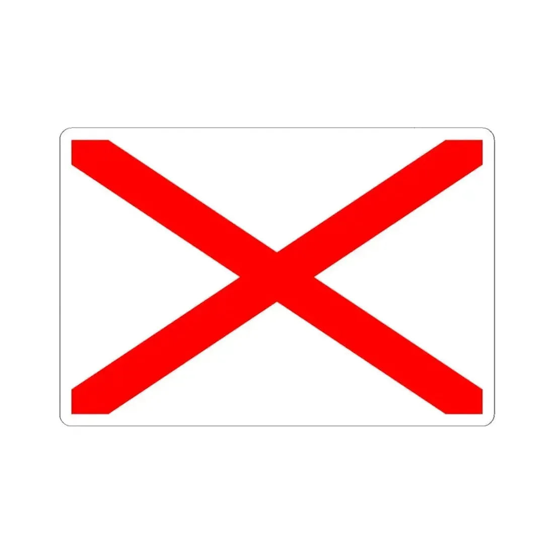 Flag of Luqa Malta - STICKER Vinyl Kiss-Cut Decal 6 Inch White - The Sticker Space