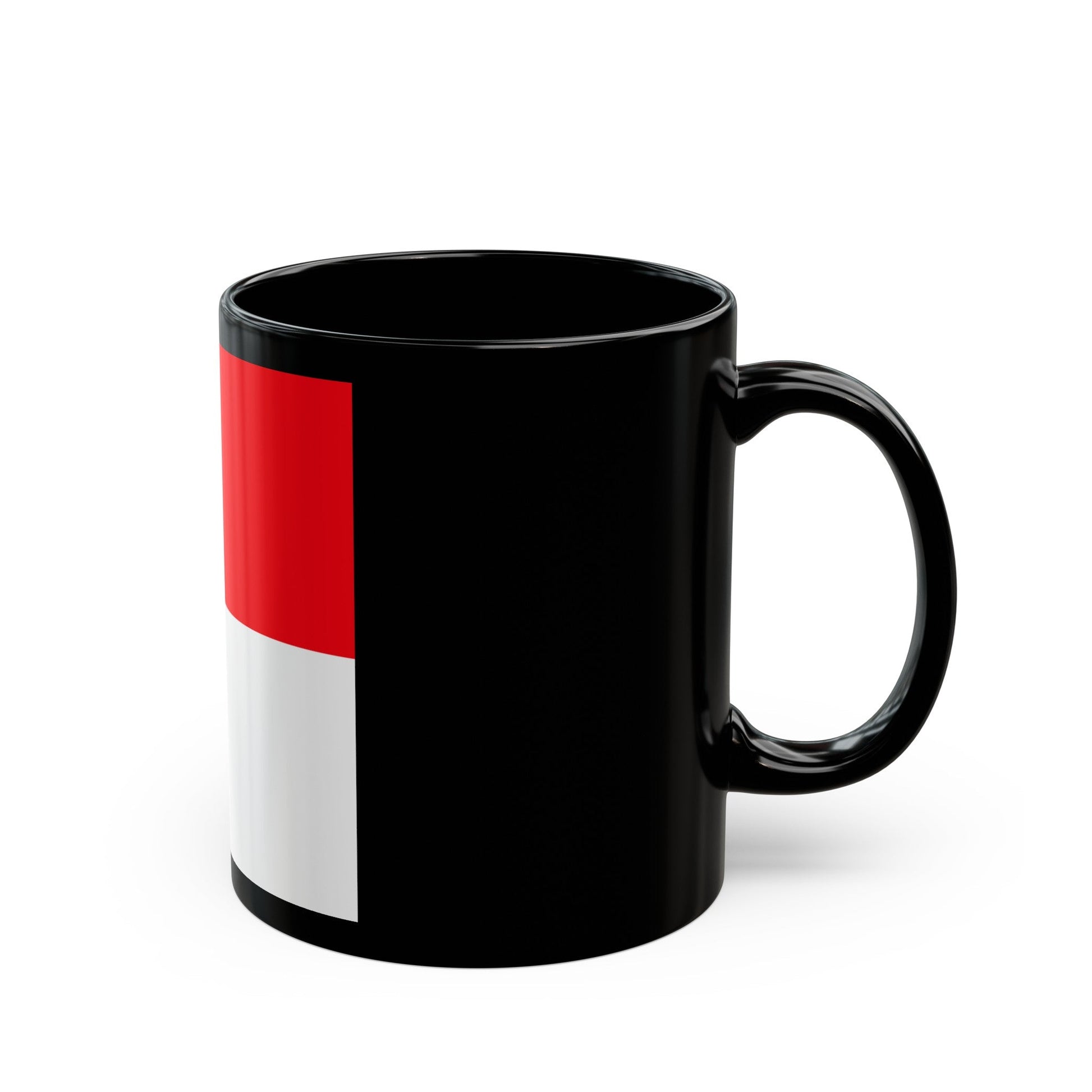 Flag of Lutry Switzerland - Black Coffee Mug-The Sticker Space