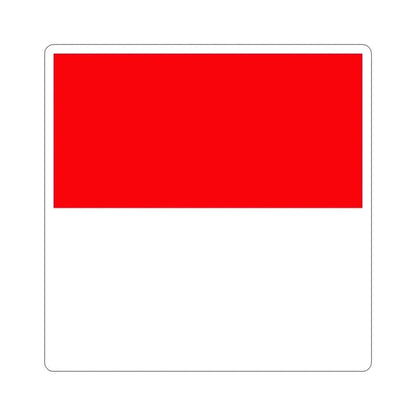 Flag of Lutry Switzerland STICKER Vinyl Die-Cut Decal - The Sticker Space