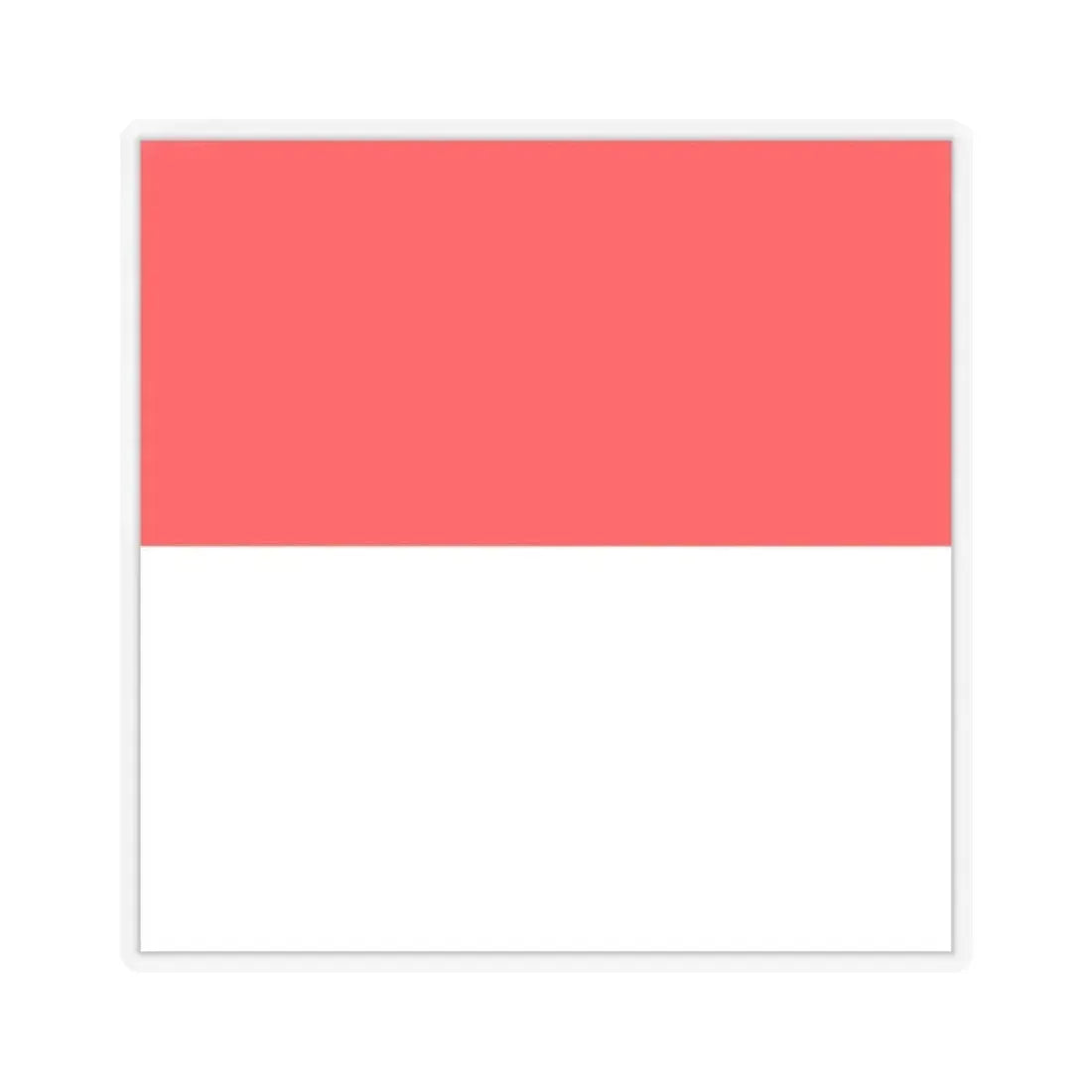 Flag of Lutry Switzerland - STICKER Vinyl Kiss-Cut Decal 2 Inch Transparent - The Sticker Space