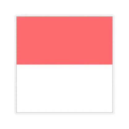 Flag of Lutry Switzerland - STICKER Vinyl Kiss-Cut Decal 2 Inch Transparent - The Sticker Space