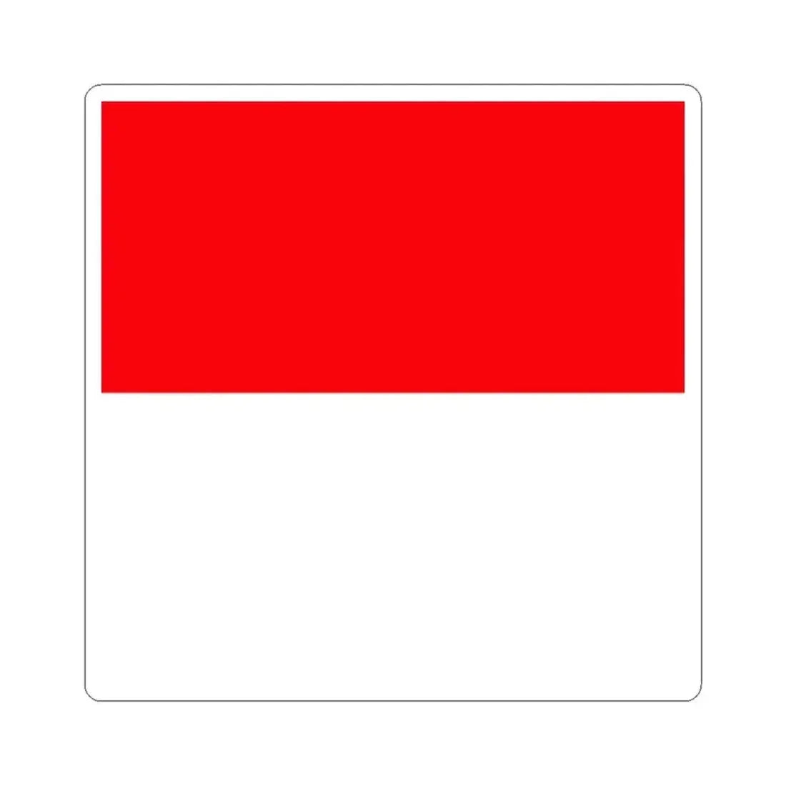 Flag of Lutry Switzerland - STICKER Vinyl Kiss-Cut Decal 2 Inch White - The Sticker Space