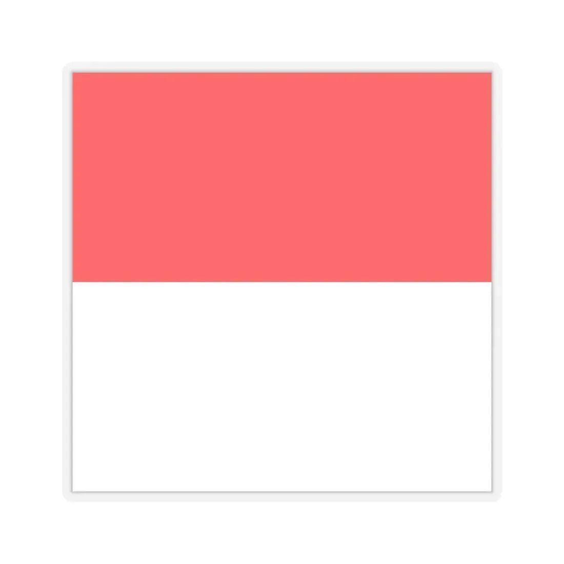 Flag of Lutry Switzerland - STICKER Vinyl Kiss-Cut Decal 3 Inch Transparent - The Sticker Space