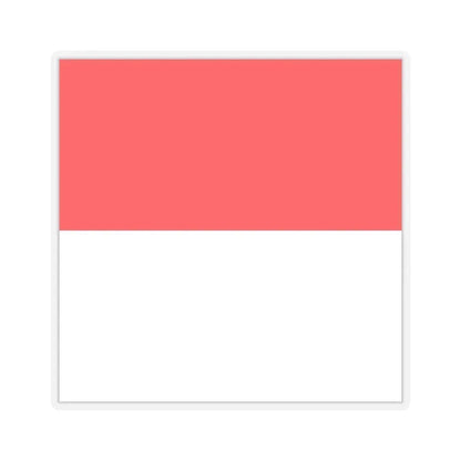 Flag of Lutry Switzerland - STICKER Vinyl Kiss-Cut Decal 3 Inch Transparent - The Sticker Space