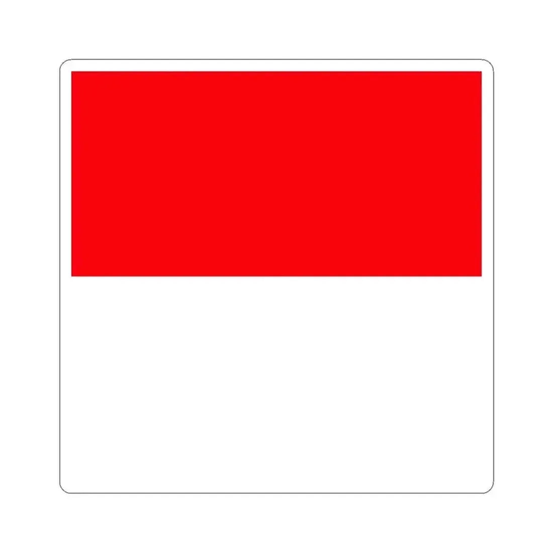 Flag of Lutry Switzerland - STICKER Vinyl Kiss-Cut Decal 3 Inch White - The Sticker Space