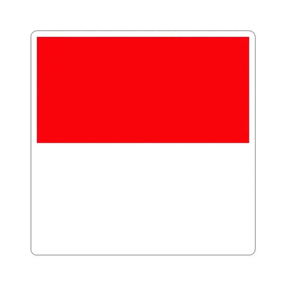 Flag of Lutry Switzerland - STICKER Vinyl Kiss-Cut Decal 3 Inch White - The Sticker Space