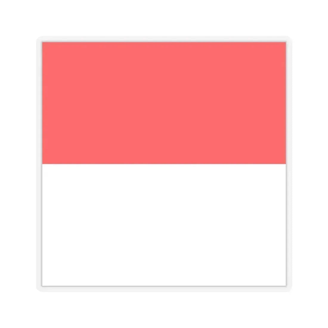 Flag of Lutry Switzerland - STICKER Vinyl Kiss-Cut Decal 4 Inch Transparent - The Sticker Space