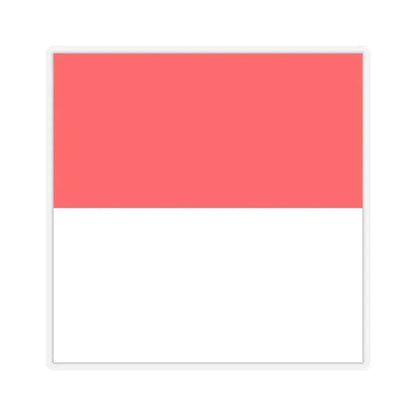 Flag of Lutry Switzerland - STICKER Vinyl Kiss-Cut Decal 4 Inch Transparent - The Sticker Space