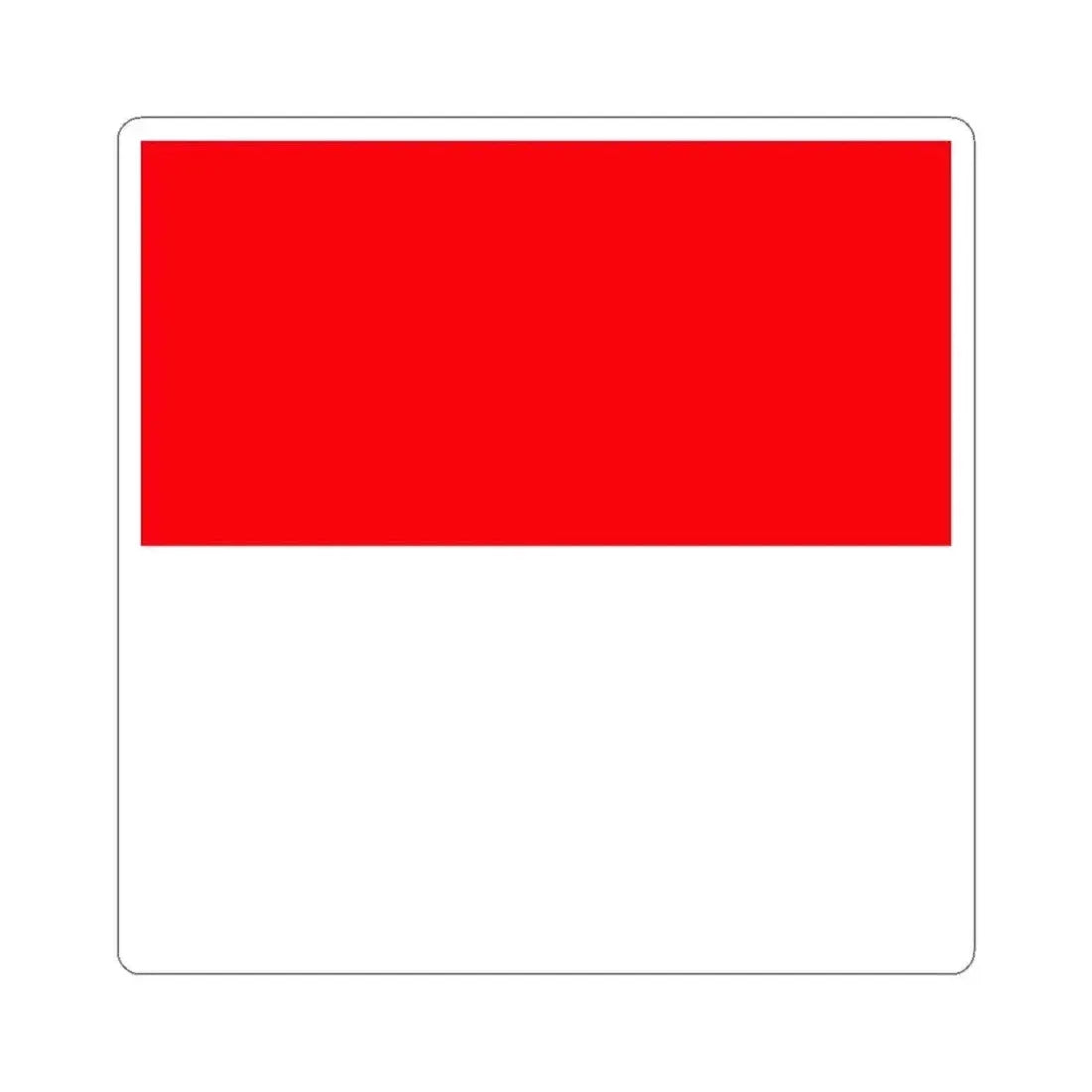 Flag of Lutry Switzerland - STICKER Vinyl Kiss-Cut Decal 4 Inch White - The Sticker Space