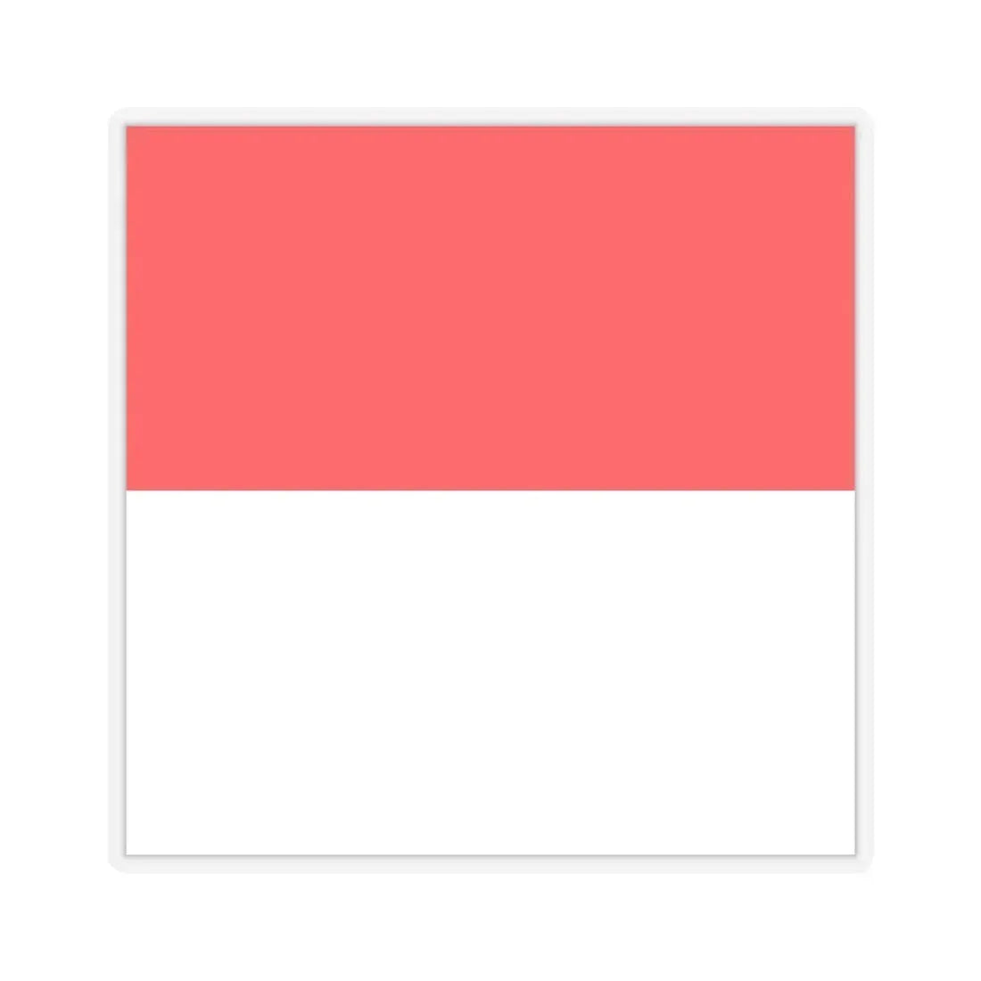 Flag of Lutry Switzerland - STICKER Vinyl Kiss-Cut Decal 6 Inch Transparent - The Sticker Space