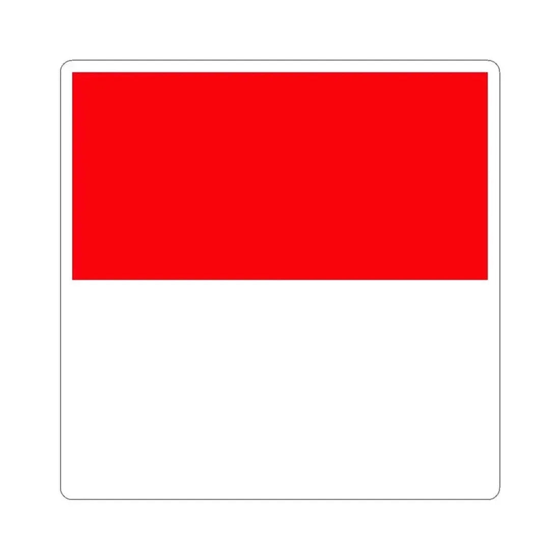 Flag of Lutry Switzerland - STICKER Vinyl Kiss-Cut Decal 6 Inch White - The Sticker Space
