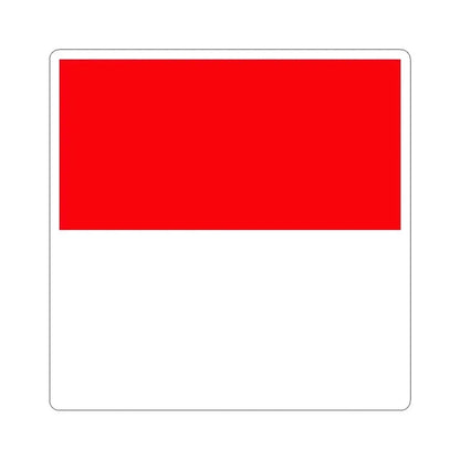 Flag of Lutry Switzerland - STICKER Vinyl Kiss-Cut Decal 6 Inch White - The Sticker Space