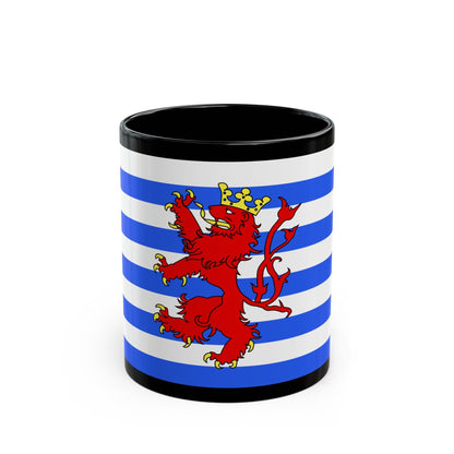 Flag of Luxembourg Belgium - Black Coffee Mug-11oz-The Sticker Space