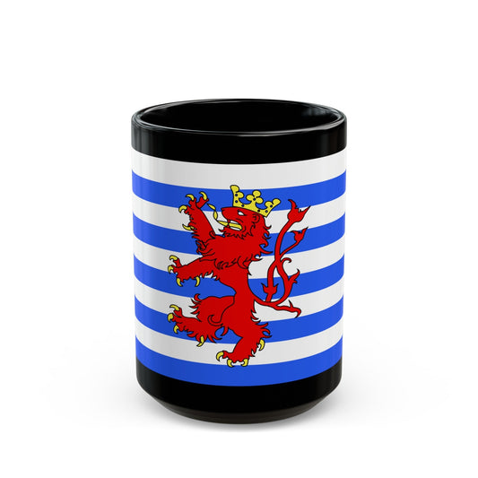 Flag of Luxembourg Belgium - Black Coffee Mug-15oz-The Sticker Space