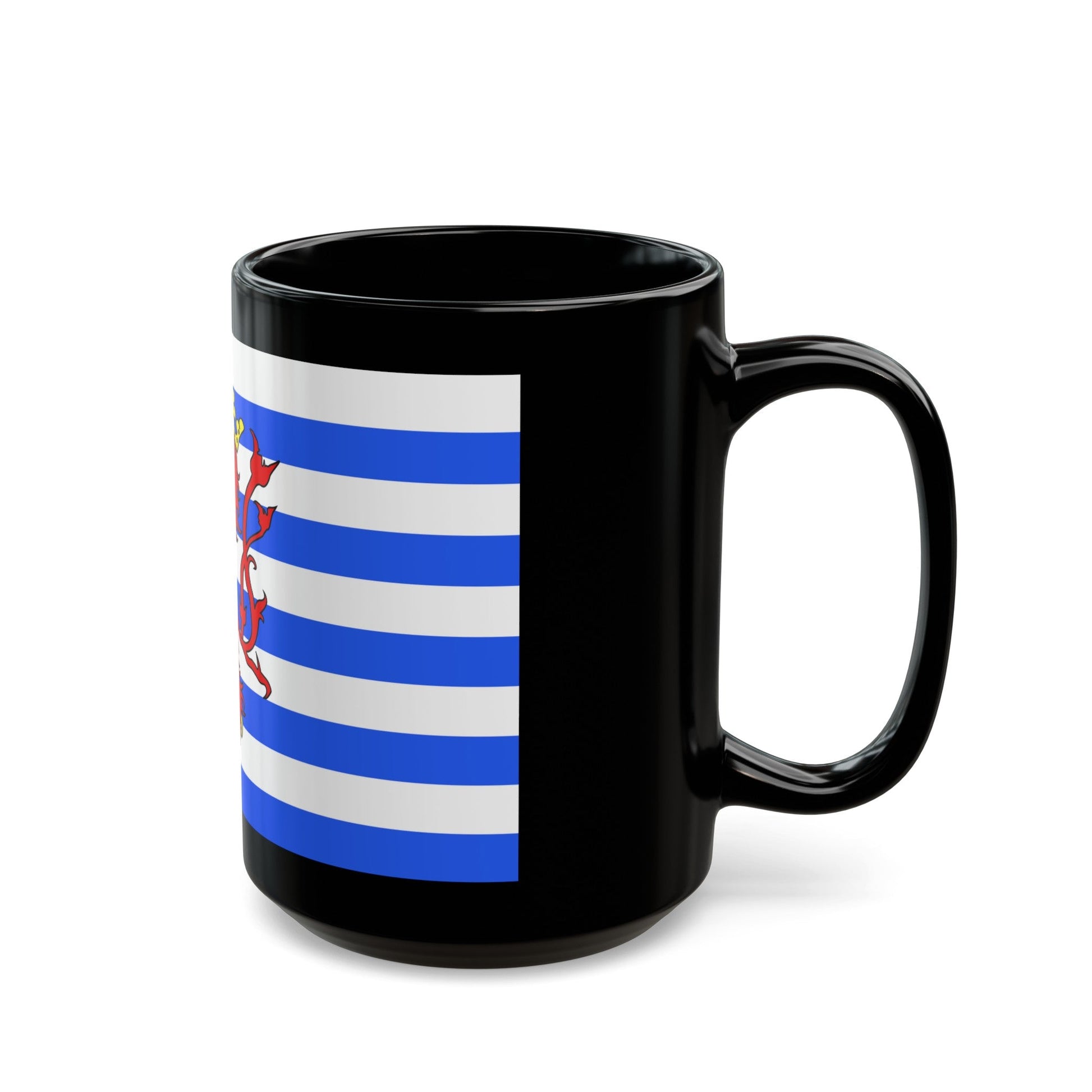 Flag of Luxembourg Belgium - Black Coffee Mug-The Sticker Space