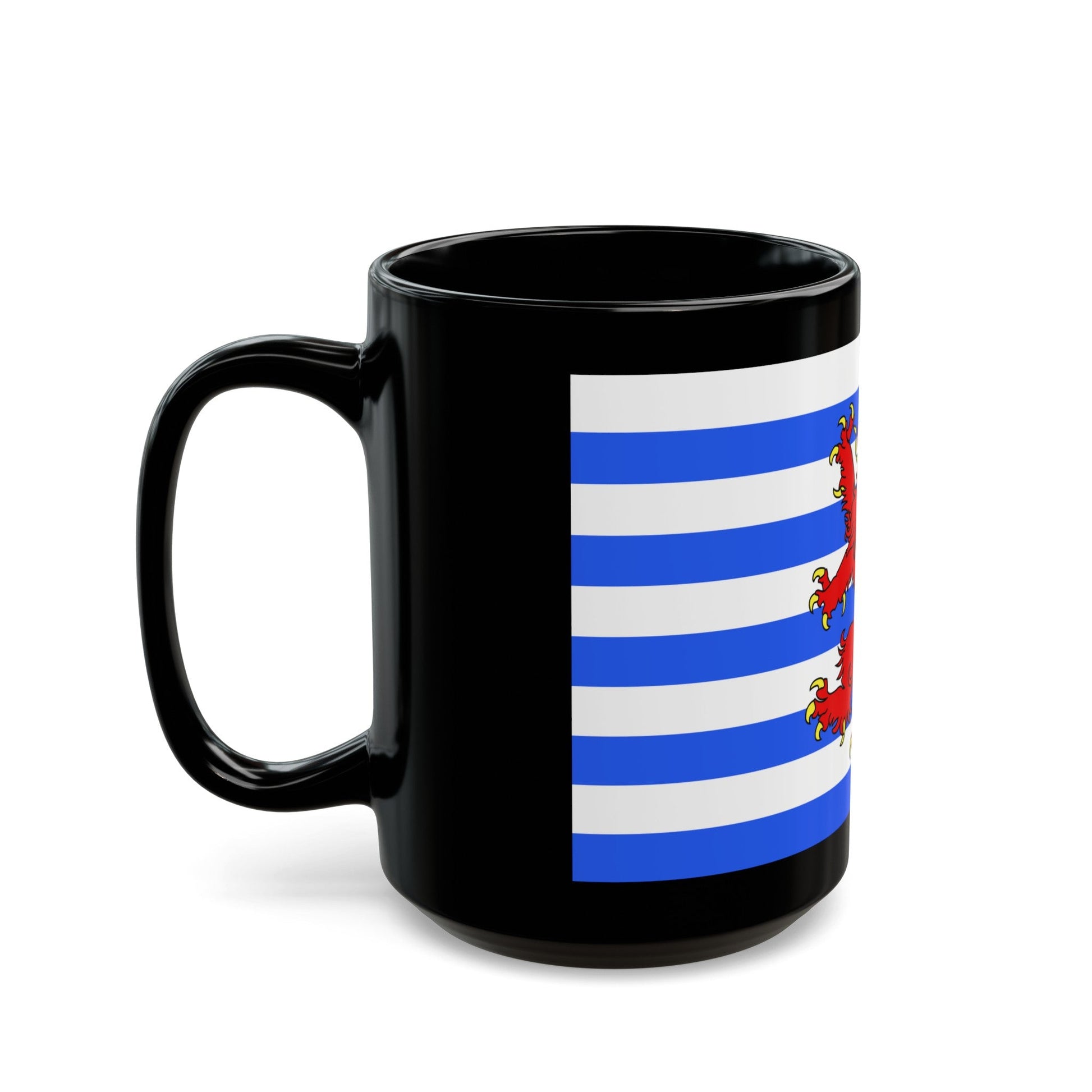 Flag of Luxembourg Belgium - Black Coffee Mug-The Sticker Space