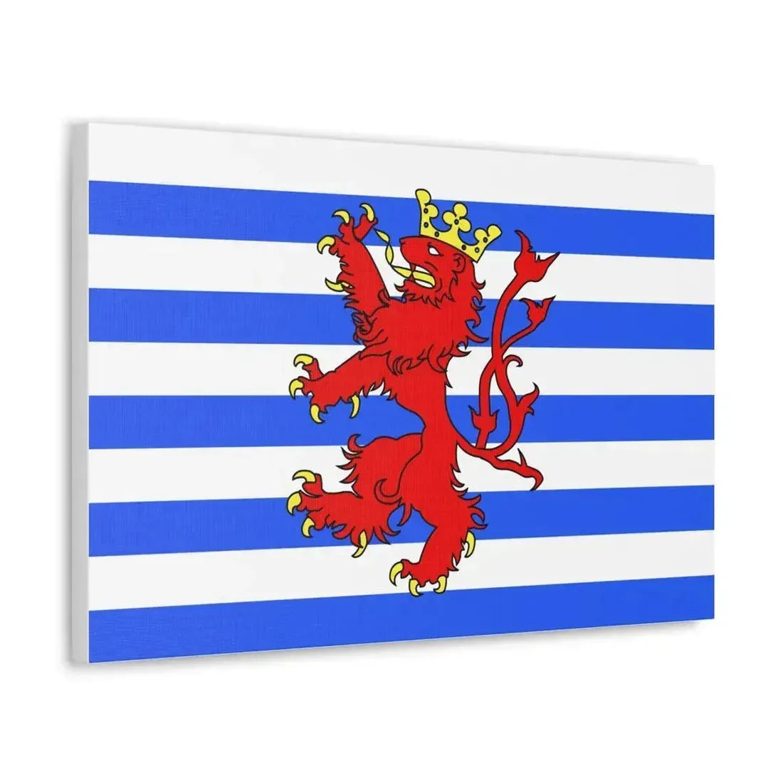 Flag of Luxembourg Belgium - Canvas Wall Art - The Sticker Space