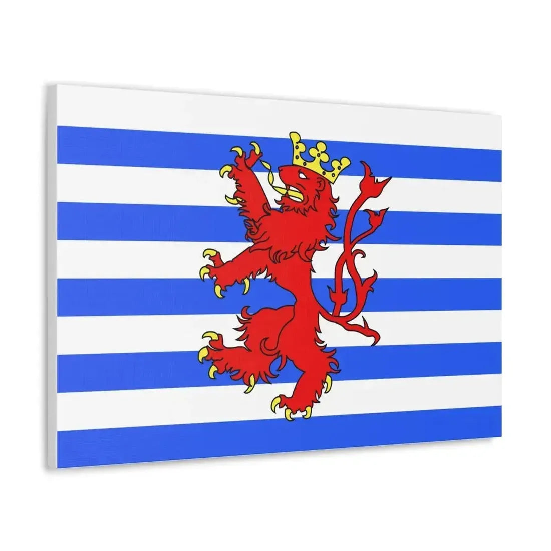 Flag of Luxembourg Belgium - Canvas Wall Art - The Sticker Space