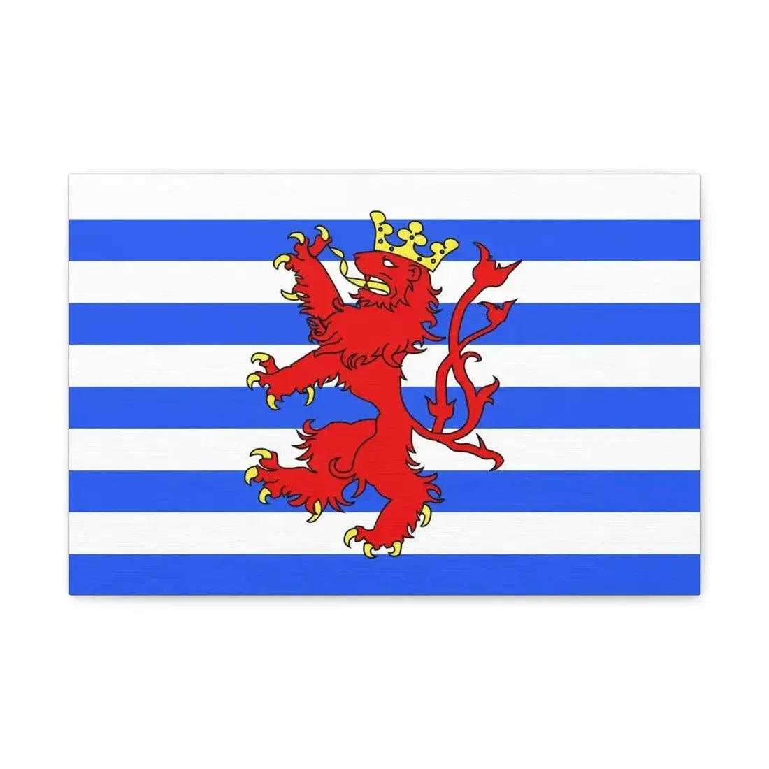 Flag of Luxembourg Belgium - Canvas Wall Art - The Sticker Space