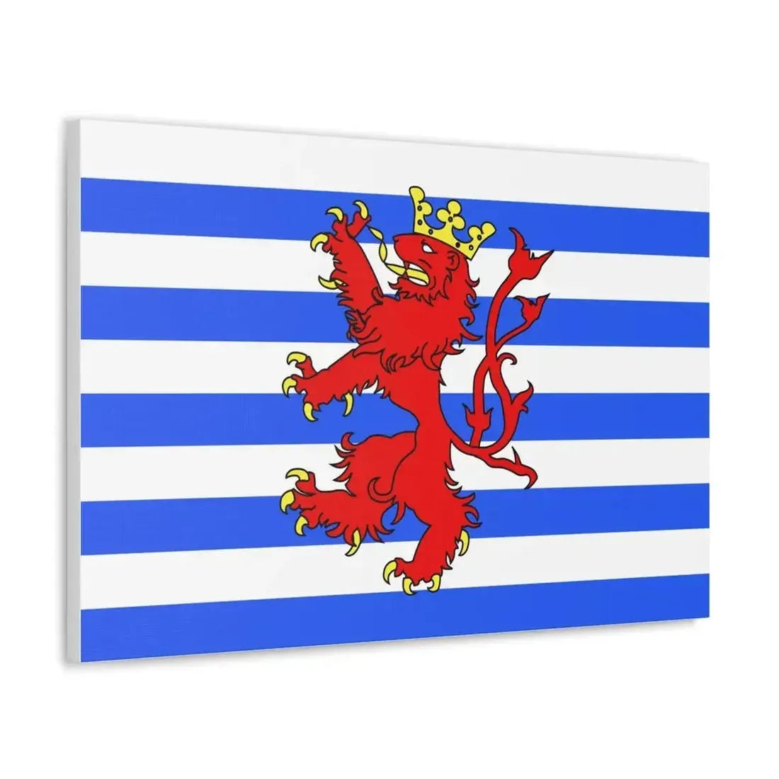 Flag of Luxembourg Belgium - Canvas Wall Art - The Sticker Space