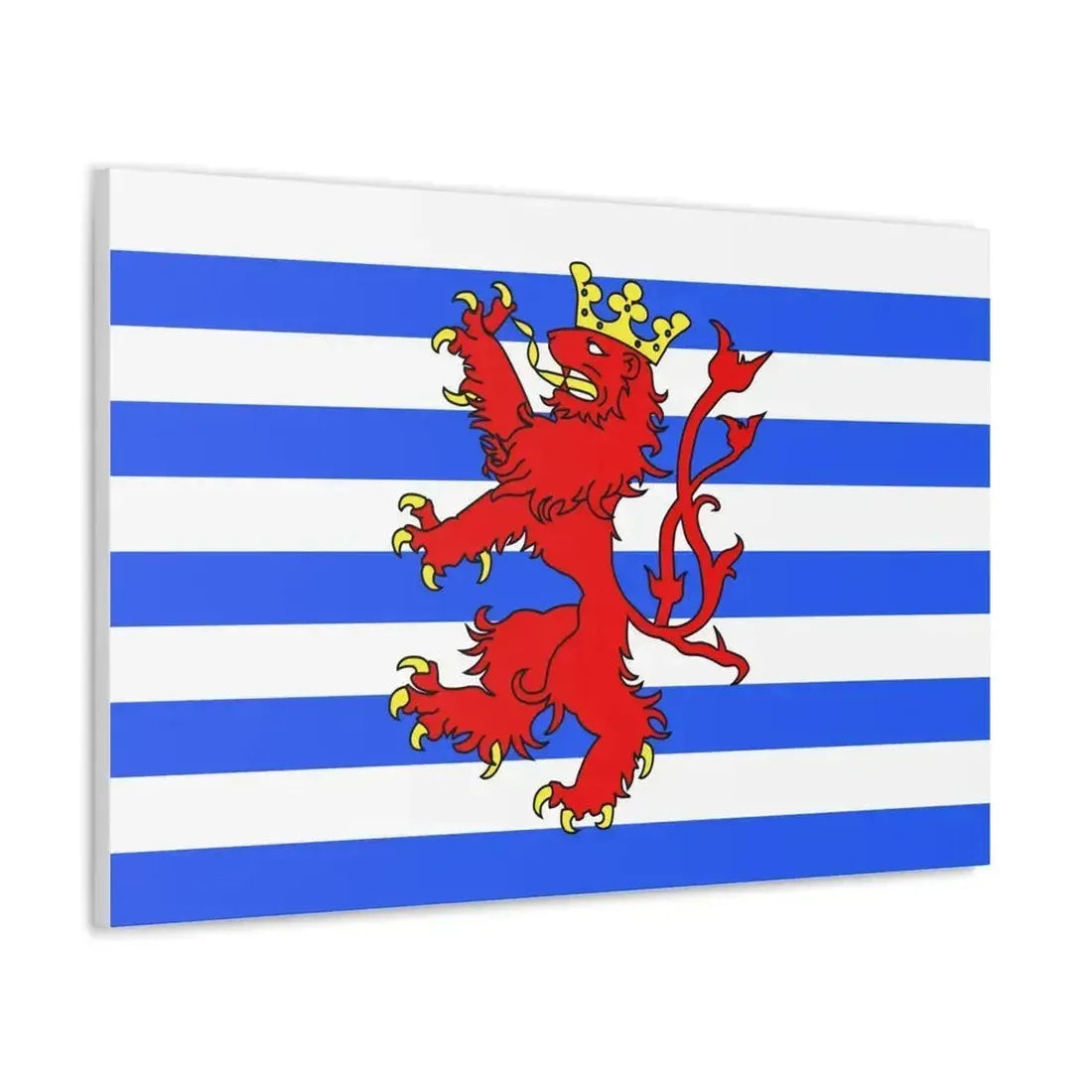 Flag of Luxembourg Belgium - Canvas Wall Art - The Sticker Space