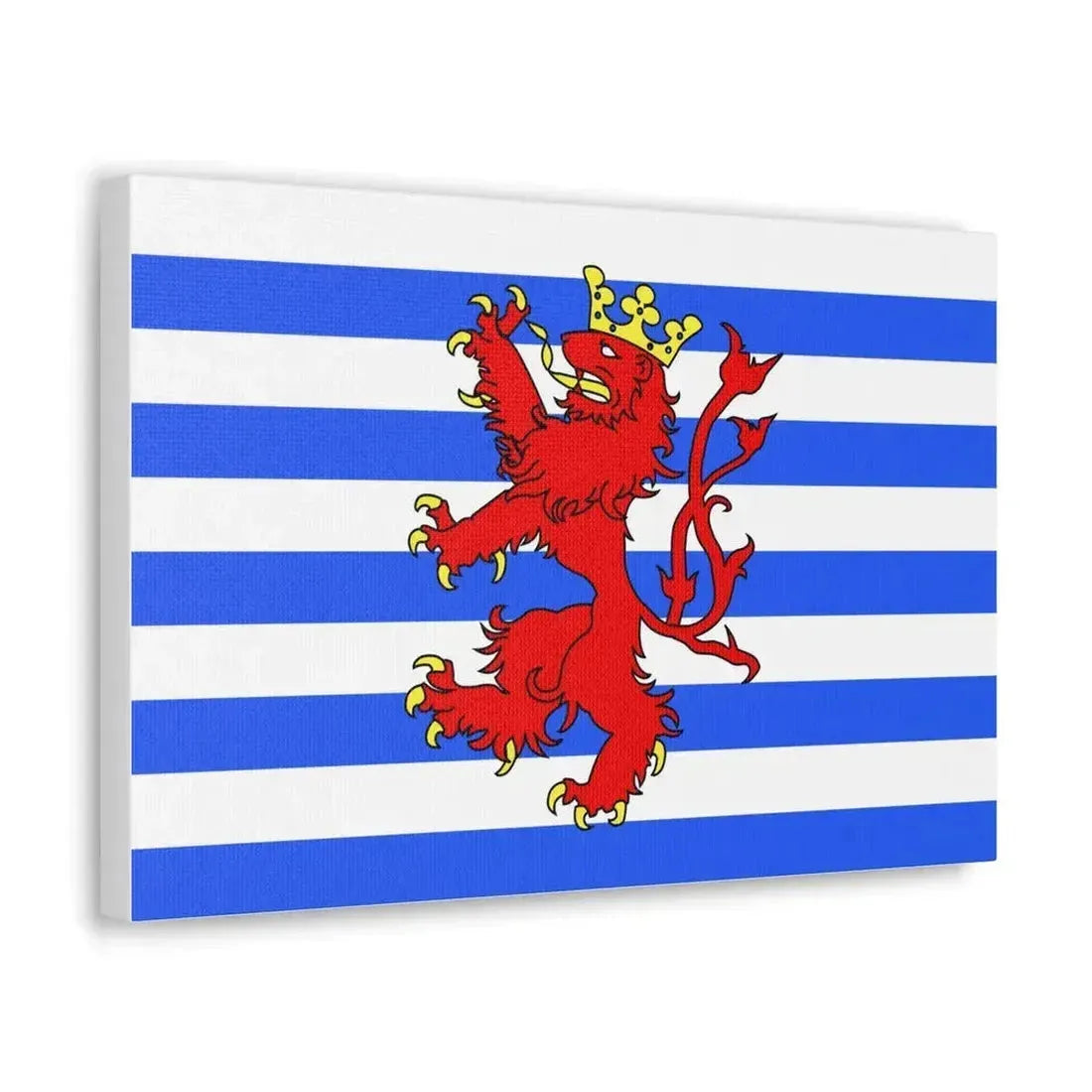 Flag of Luxembourg Belgium - Canvas Wall Art - The Sticker Space