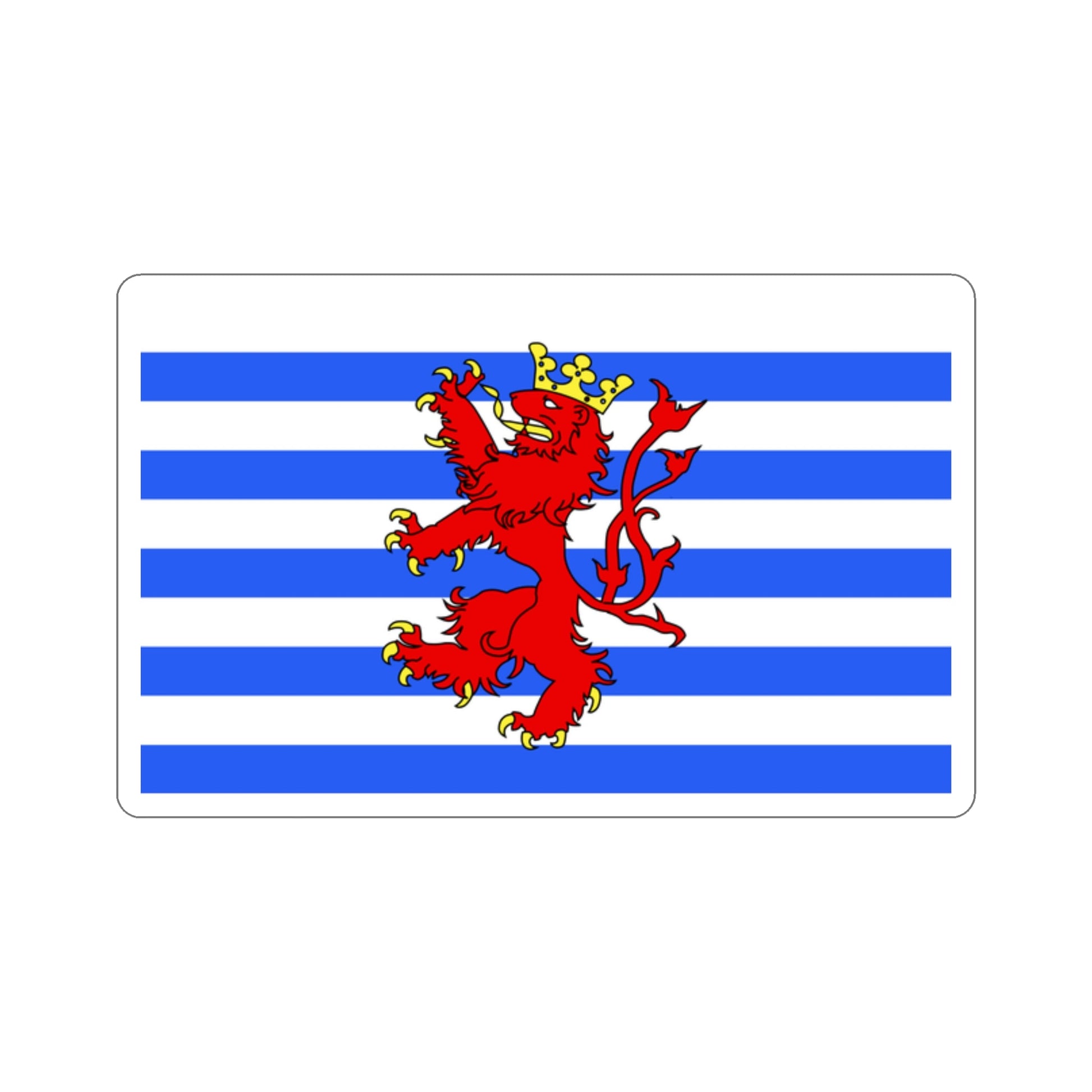 Flag of Luxembourg Belgium STICKER Vinyl Die-Cut Decal-2 Inch-The Sticker Space