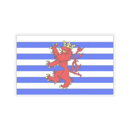 Flag of Luxembourg Belgium - STICKER Vinyl Kiss-Cut Decal 2 Inch Transparent - The Sticker Space