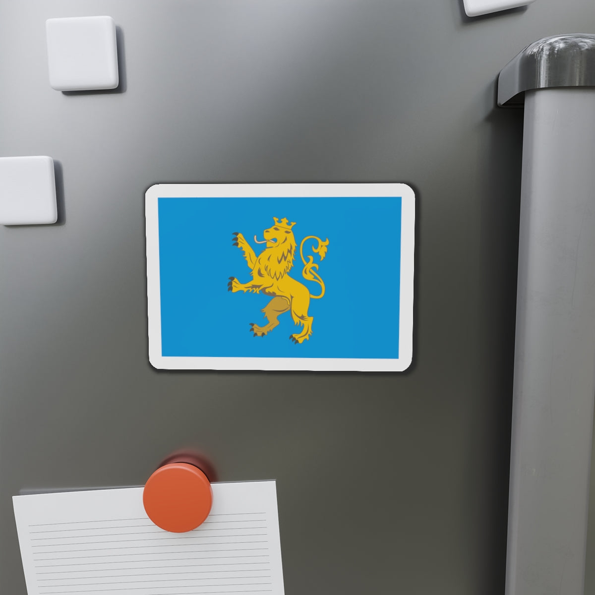 Flag of Lviv Oblast Ukraine - Die-Cut Magnet-The Sticker Space