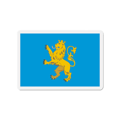 Flag of Lviv Oblast Ukraine - Die-Cut Magnet-3" x 3"-The Sticker Space