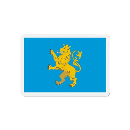 Flag of Lviv Oblast Ukraine - Refrigerator Magnet 6 Inch - The Sticker Space