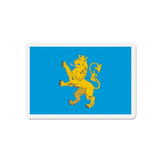 Flag of Lviv Oblast Ukraine - Refrigerator Magnet 6 Inch - The Sticker Space