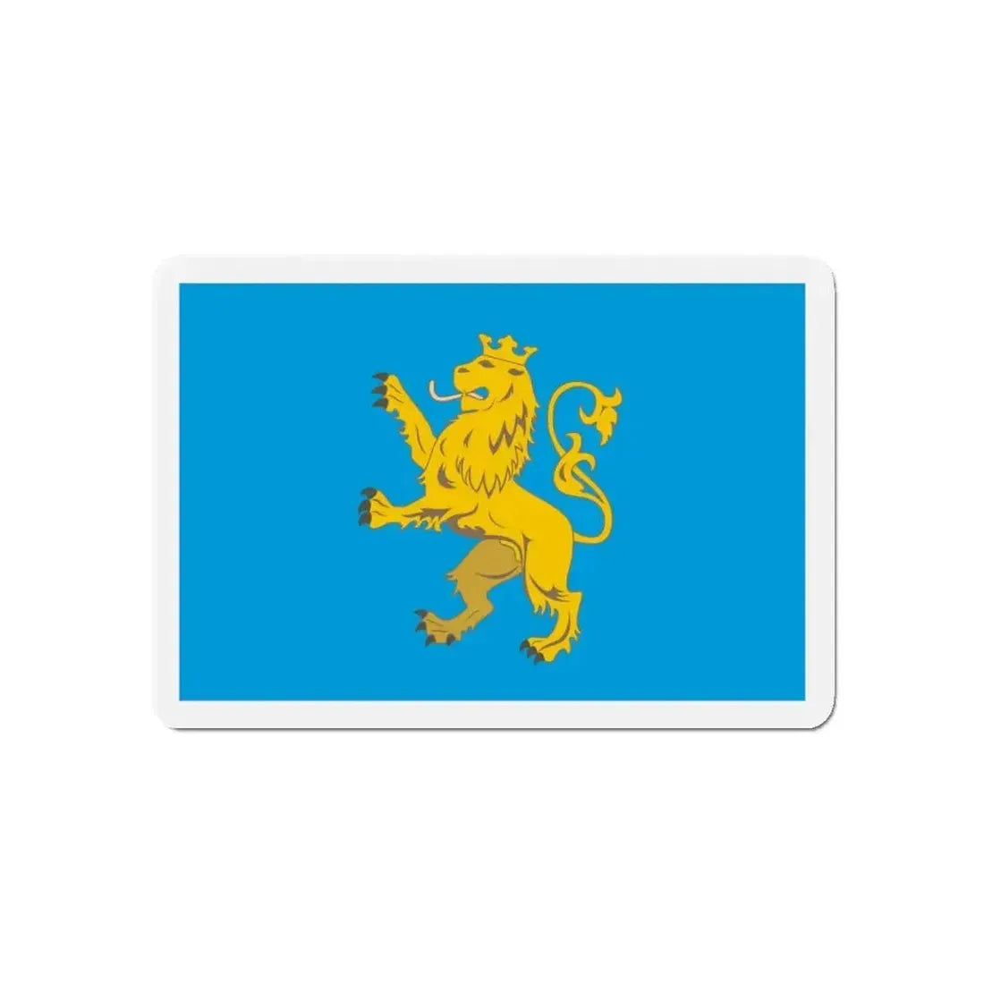 Flag of Lviv Oblast Ukraine - Refrigerator Magnet - The Sticker Space