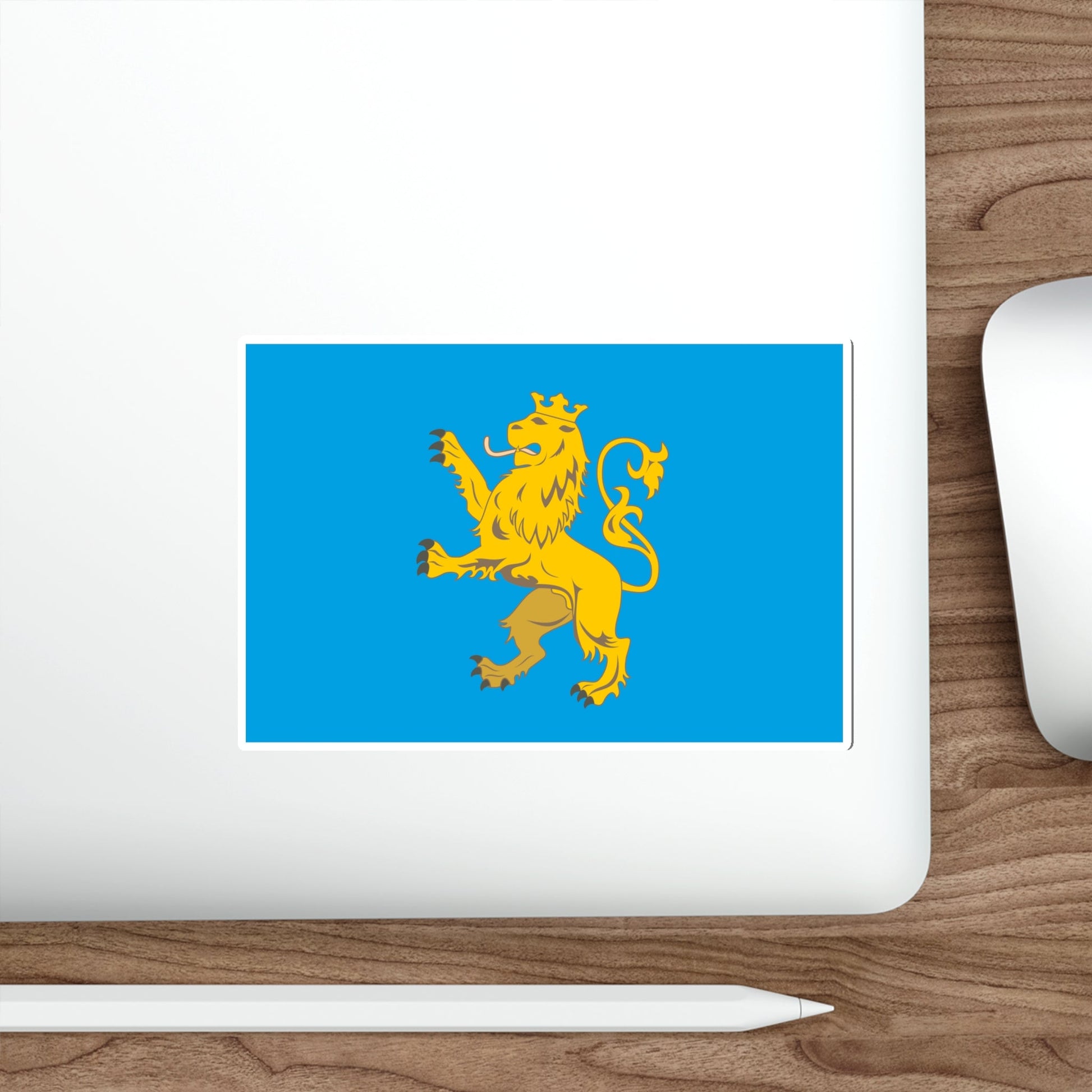 Flag of Lviv Oblast Ukraine STICKER Vinyl Die-Cut Decal-The Sticker Space