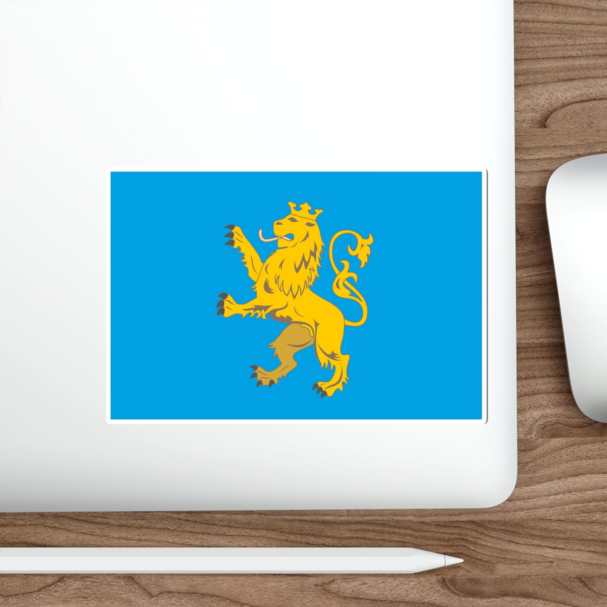 Flag of Lviv Oblast Ukraine STICKER Vinyl Die-Cut Decal-The Sticker Space