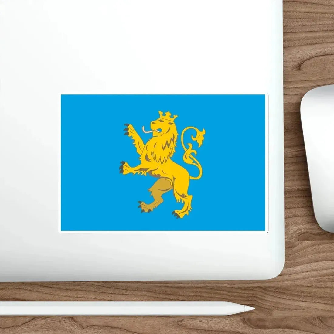 Flag of Lviv Oblast Ukraine STICKER Vinyl Die-Cut Decal - The Sticker Space