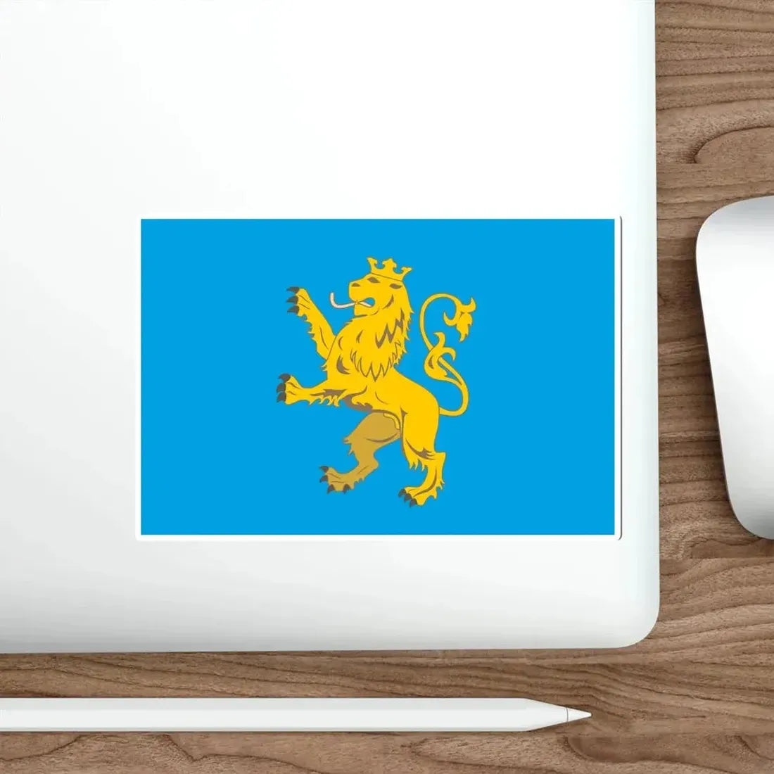 Flag of Lviv Oblast Ukraine STICKER Vinyl Die-Cut Decal - The Sticker Space